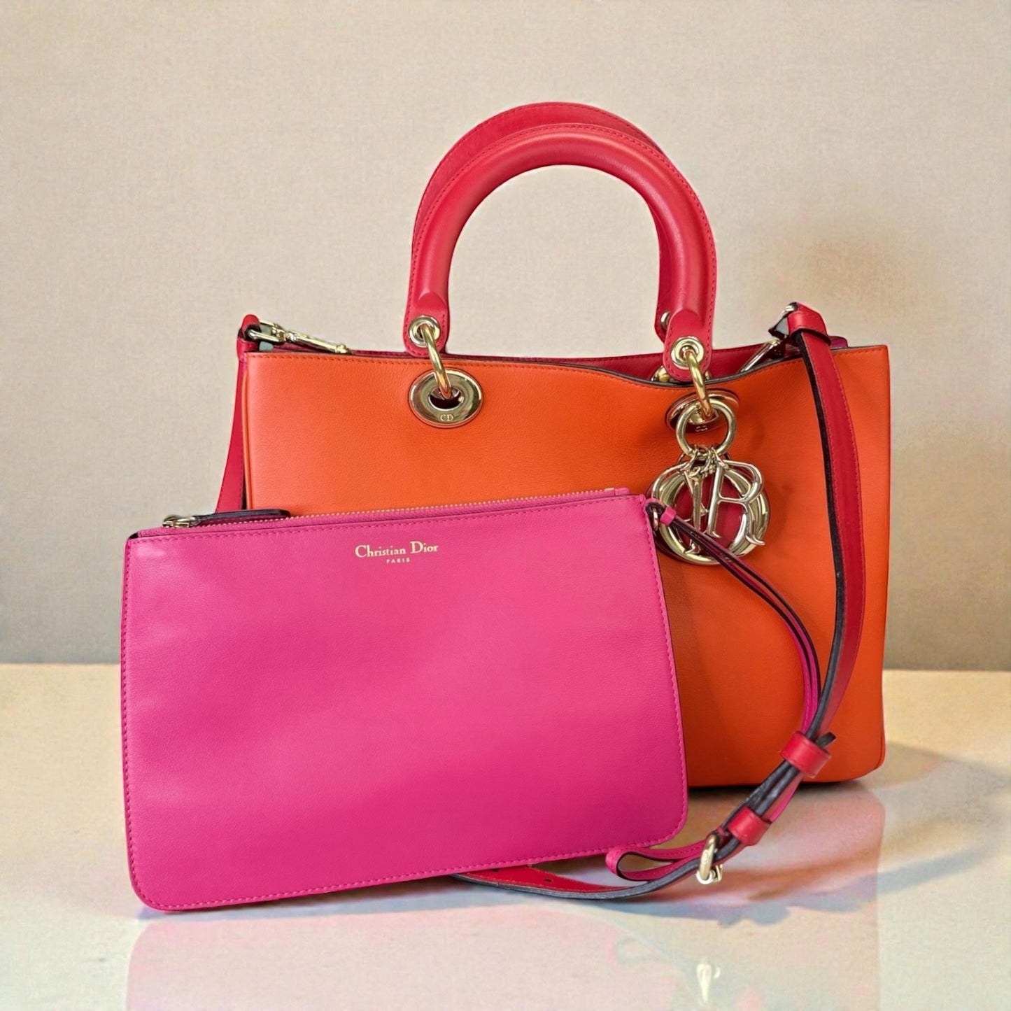 Christian Dior Diorissimo Tricolor tote bag,