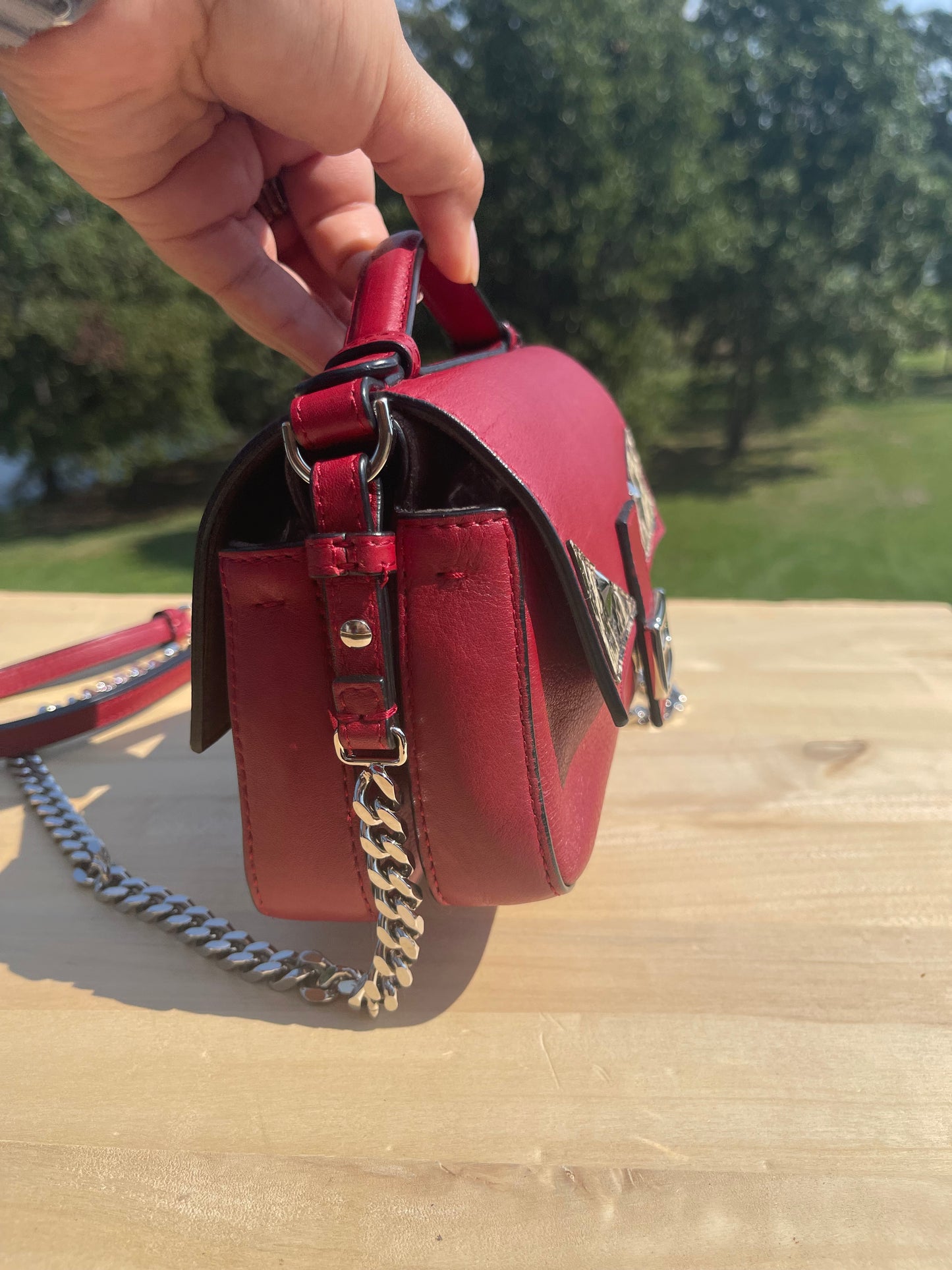 FENDI
Vitello Dolce Elaphe Monster Eyes Micro Double Baguette