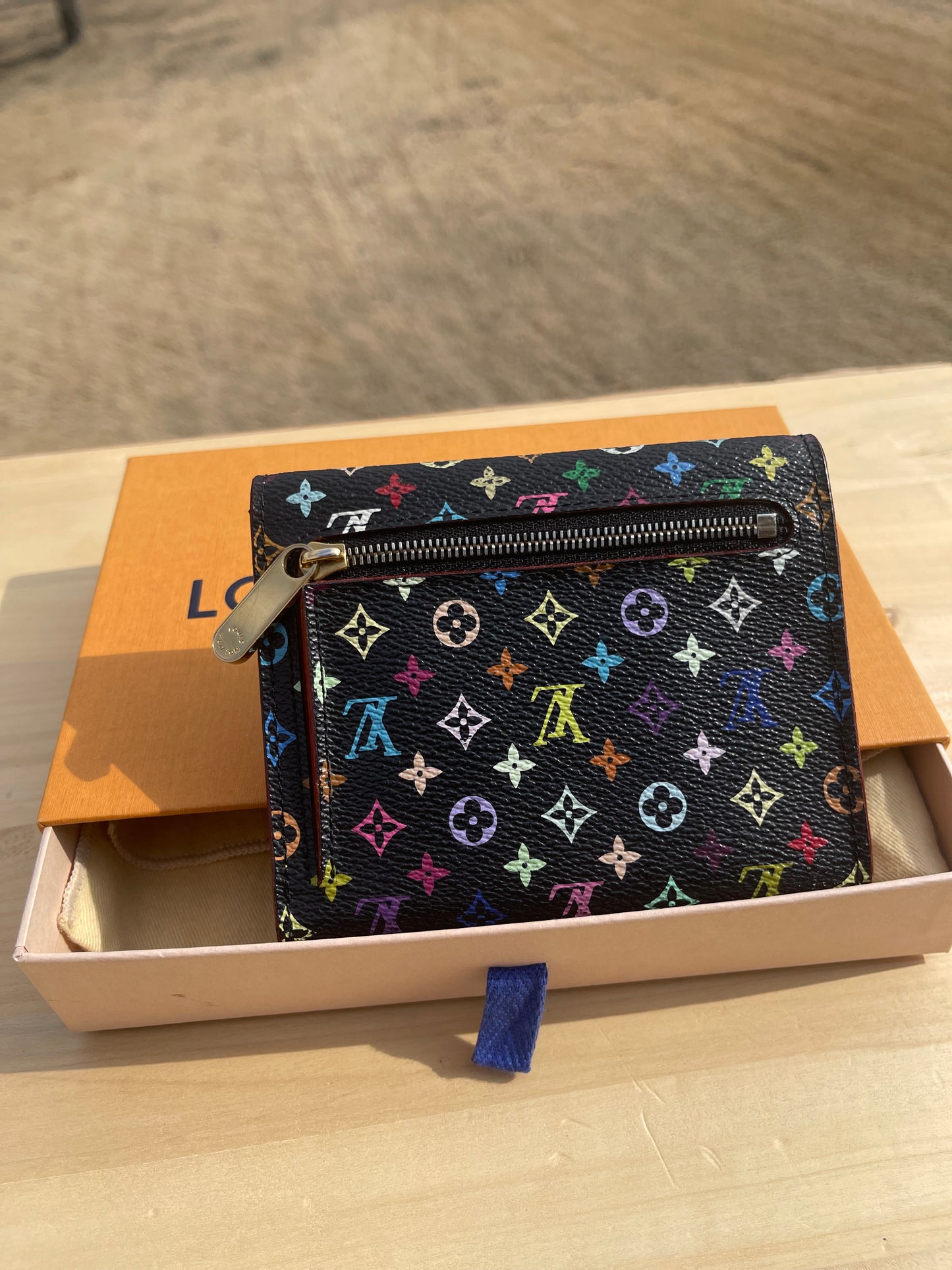 Louis Vuitton Monogram Multicolor Koala Wallet – Black (Takashi Murakami Collection)