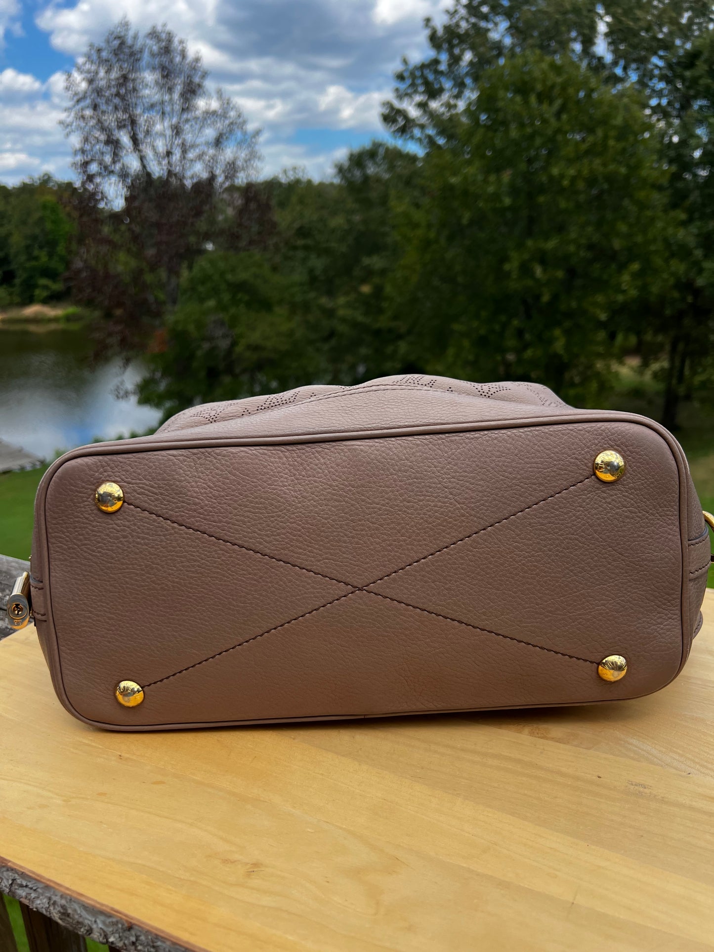 LOUIS VUITTON Poudre Mahina Leather Stellar PM Bag