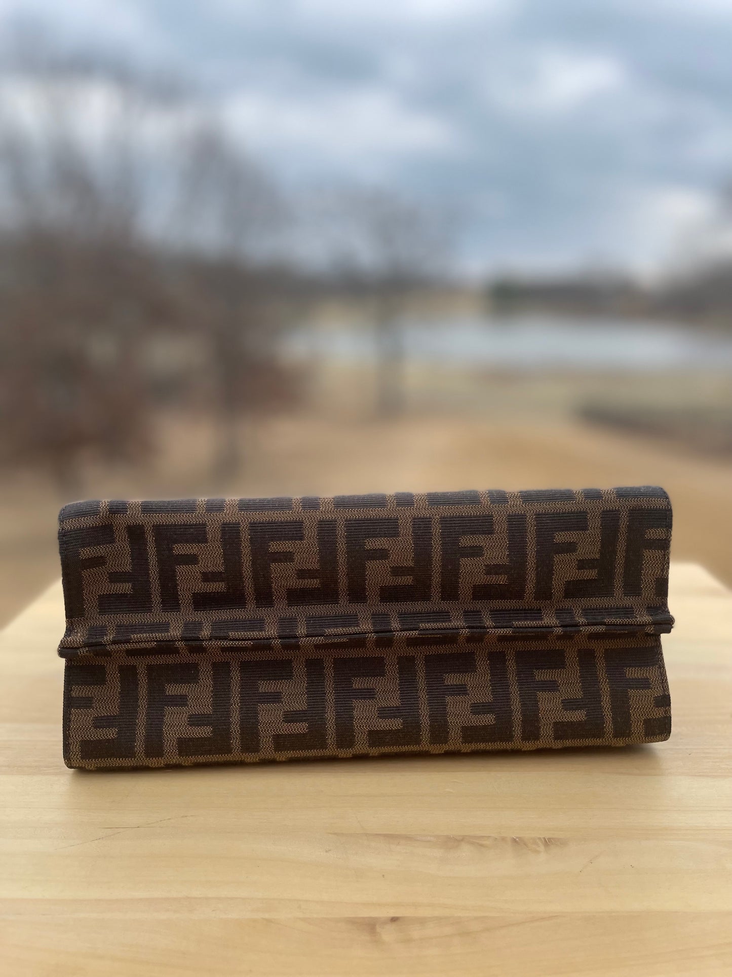 Fendi Tobacco Zucca Canvas and Leather Demi Jour Shoulder Bag