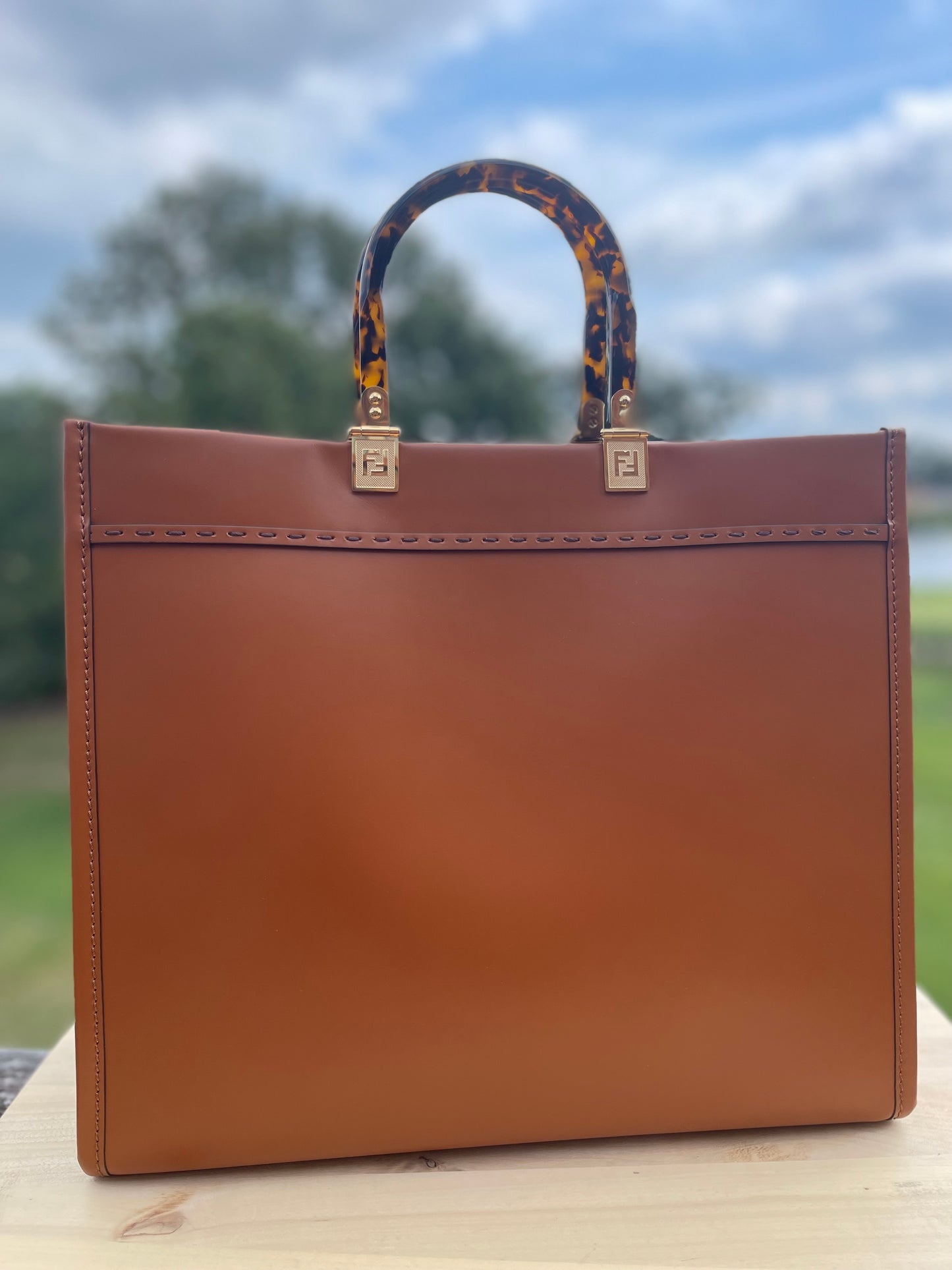 FENDI
Vitello King Plexiglass Medium Fendi Sunshine Tote