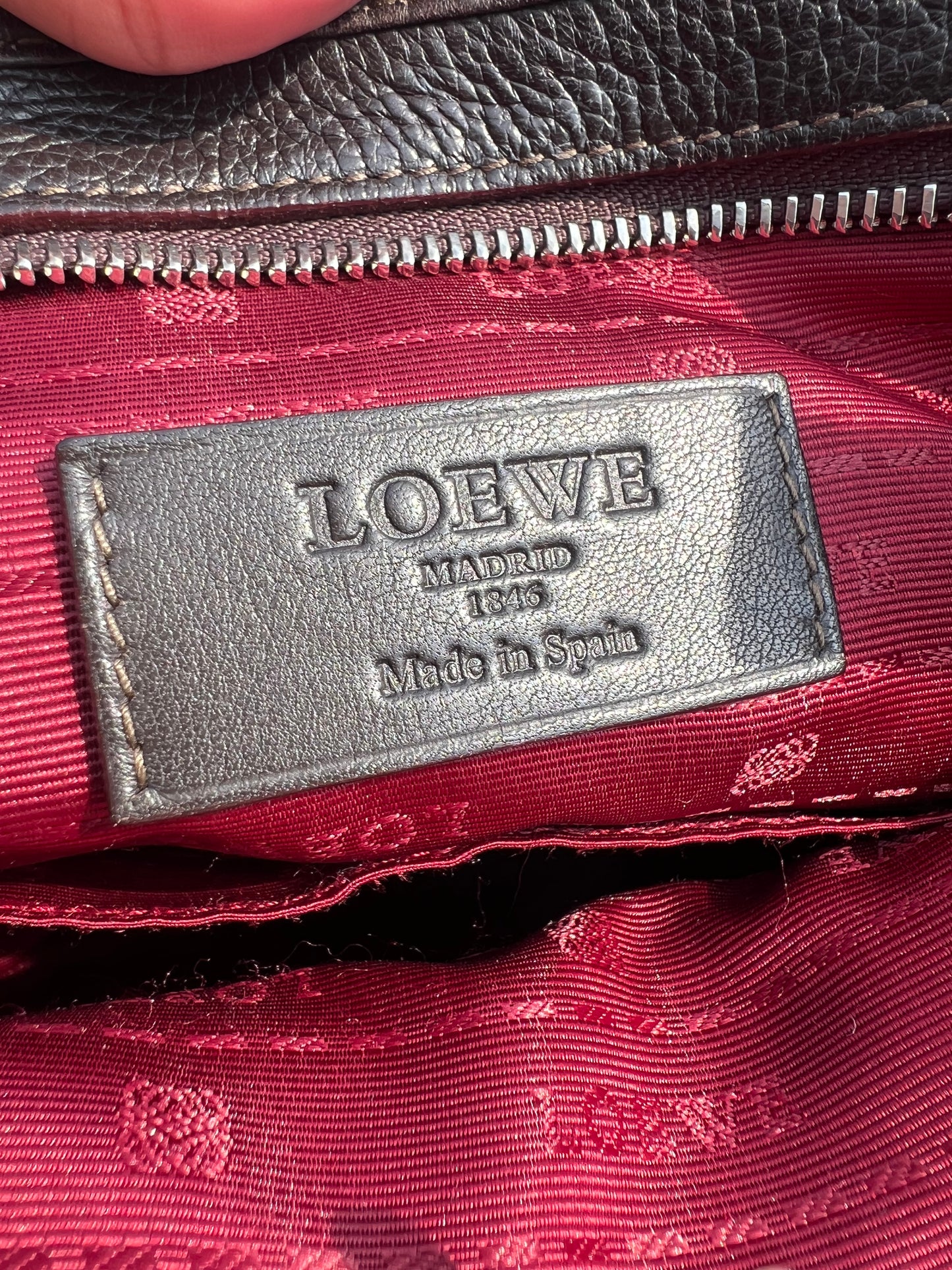 LOEWE Leather Crossbody Bag – Brown