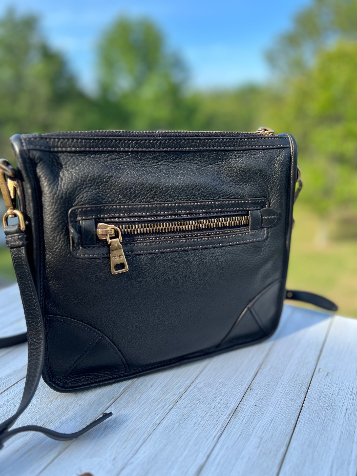 PRADA
Vitello Daino leather Messenger