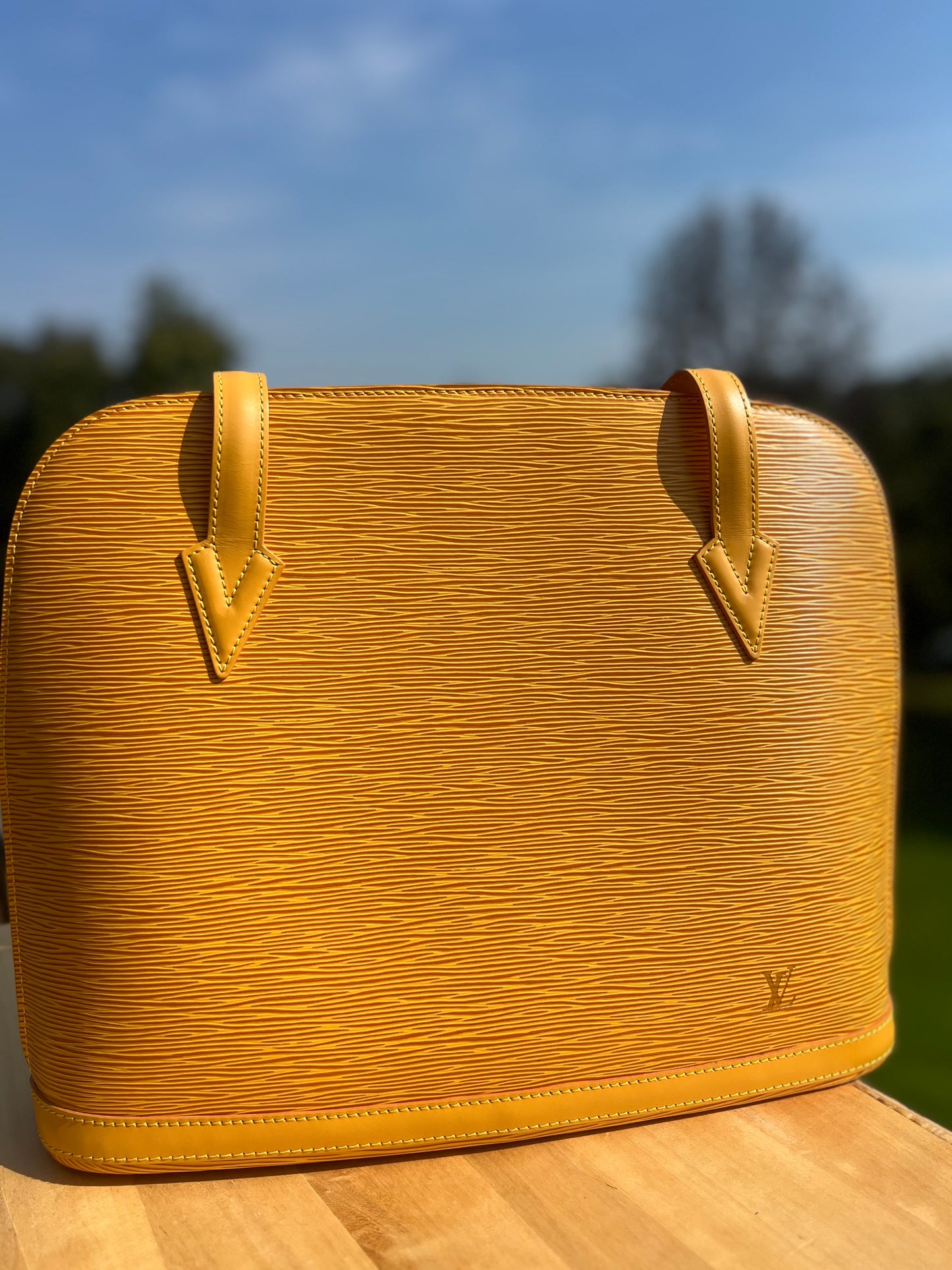 LOUIS VUITTON Epi Leather Saint Jacques Shoulder Bag – Yellow (Citrus)
