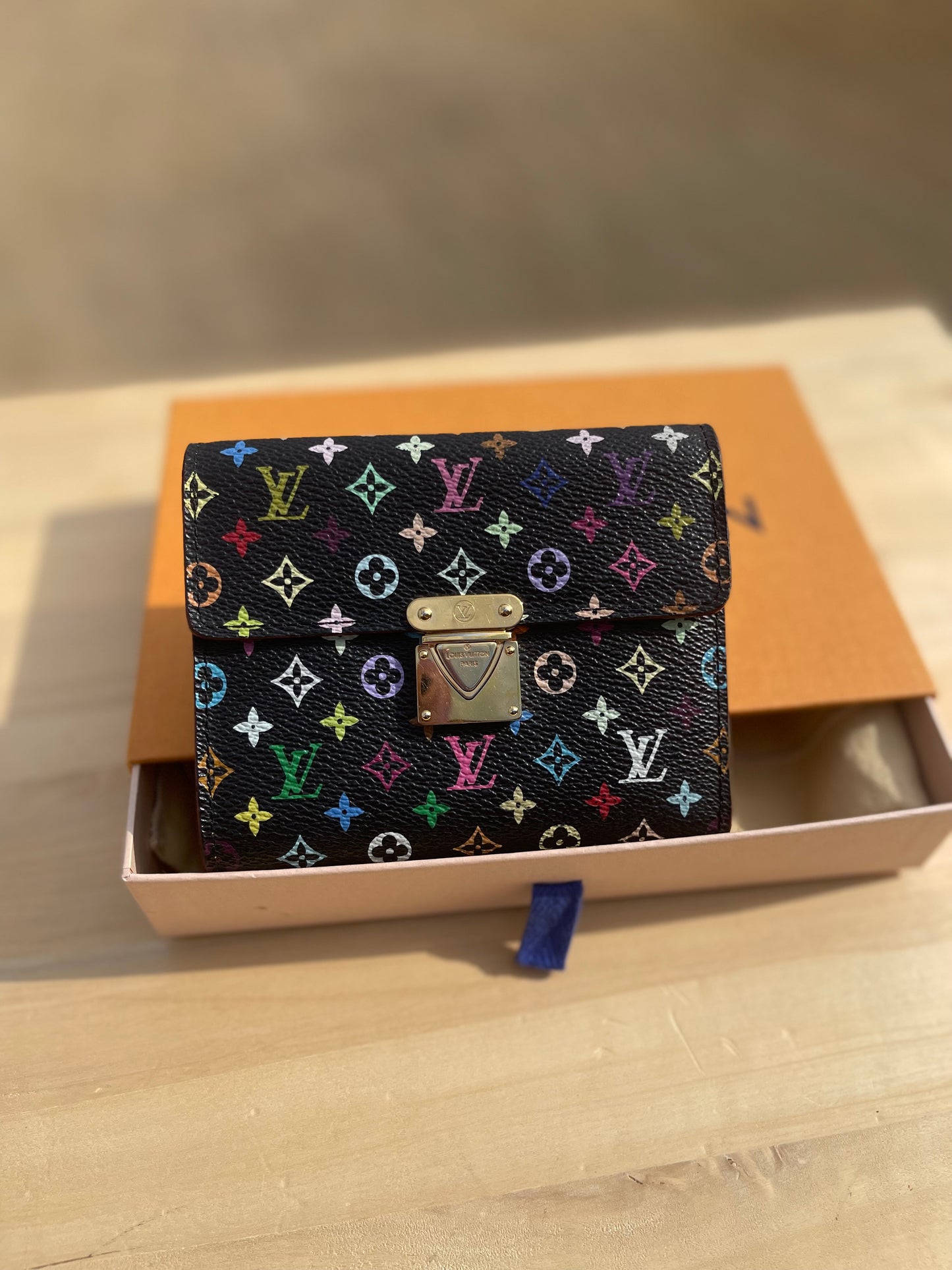 Louis Vuitton Monogram Multicolor Koala Wallet – Black (Takashi Murakami Collection)
