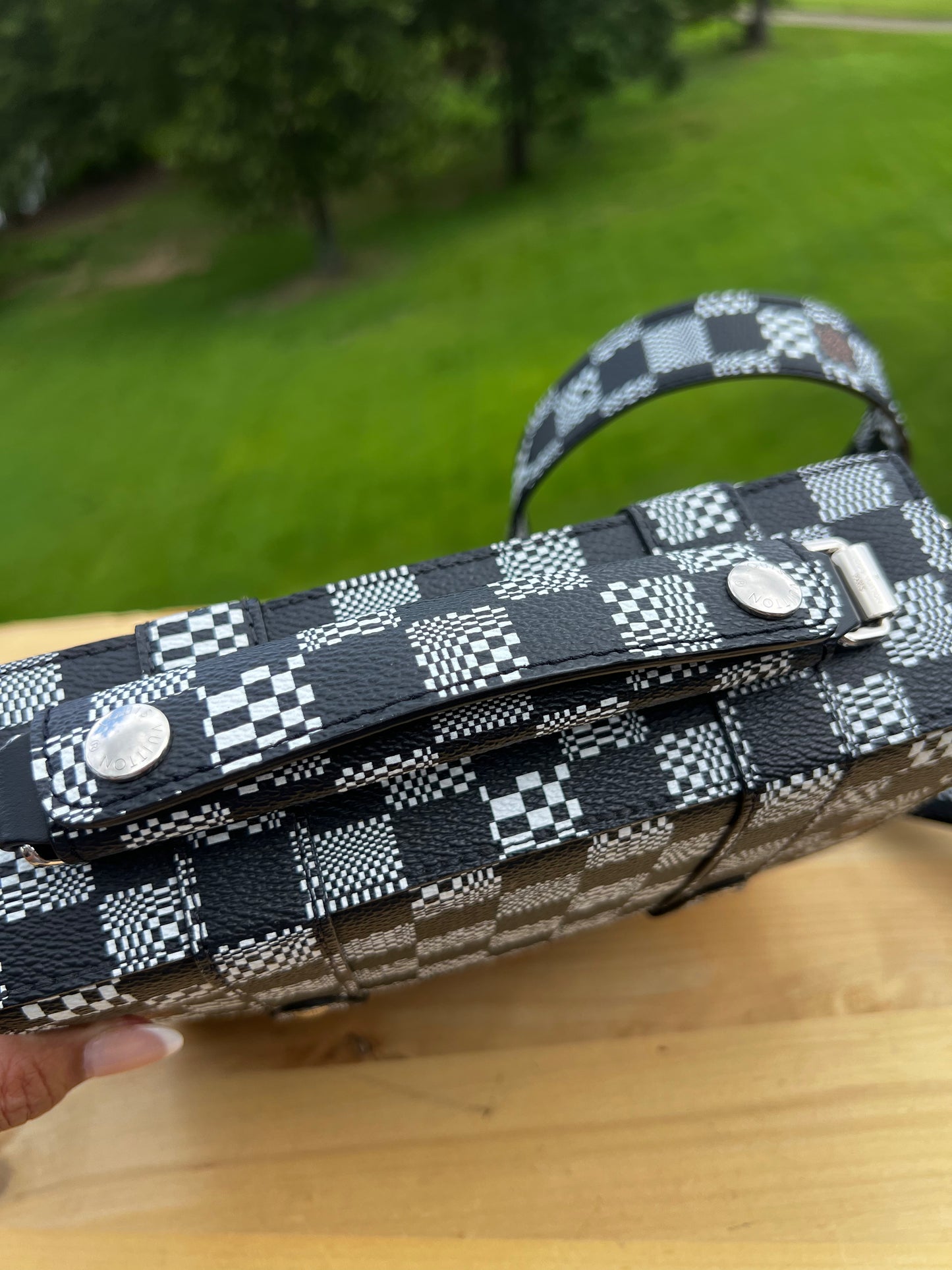 LOUIS VUITTON Soft Trunk Flap Bag – Black Damier Distorted Canvas
