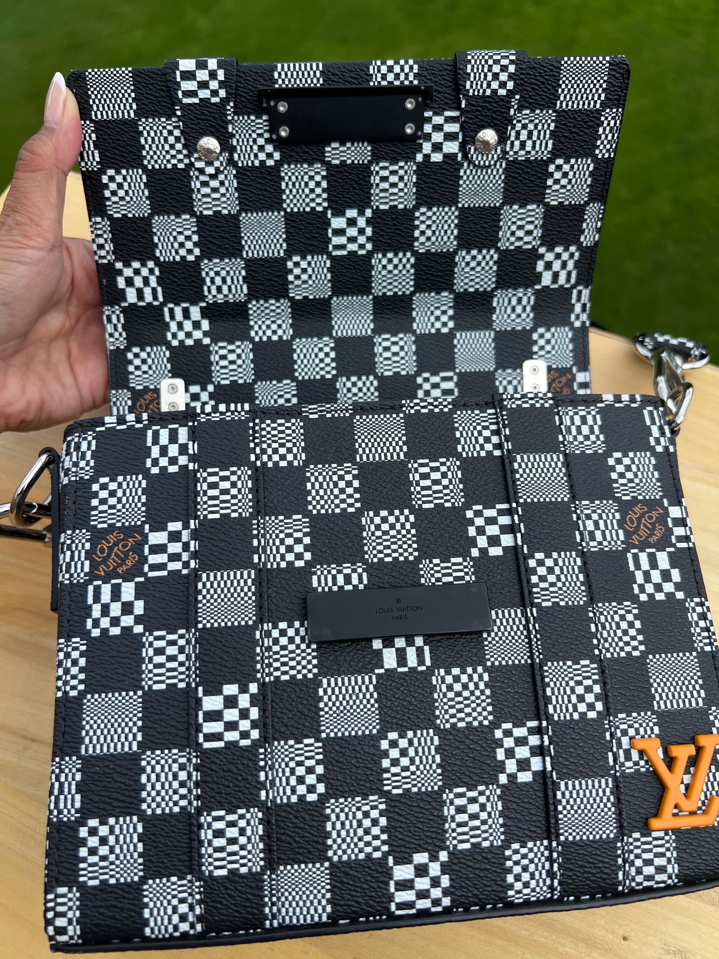 LOUIS VUITTON Soft Trunk Flap Bag – Black Damier Distorted Canvas