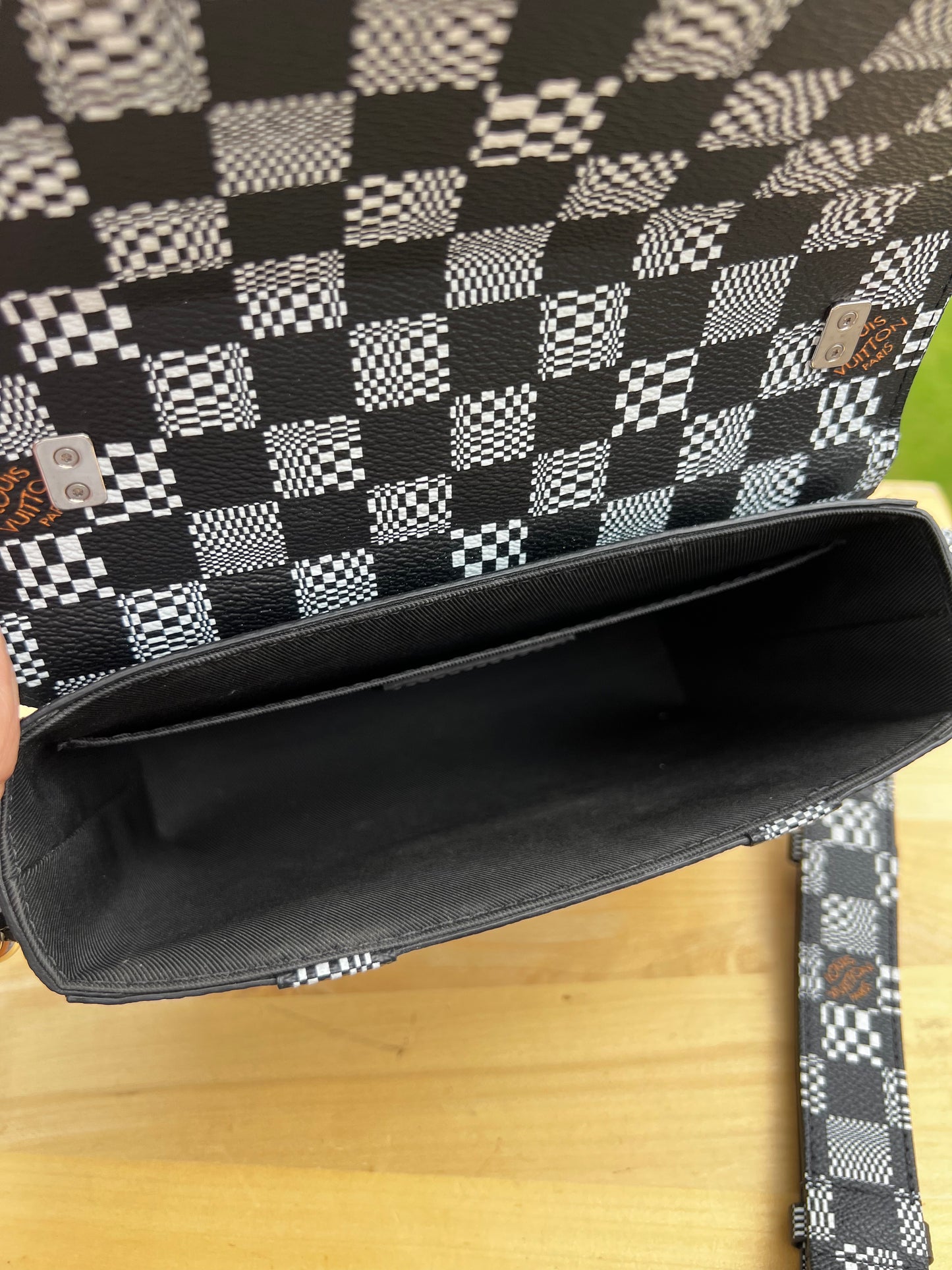 LOUIS VUITTON Soft Trunk Flap Bag – Black Damier Distorted Canvas