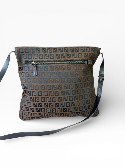 Fendi
FF Front Zip Flat Zucca Large Canvas Bag
