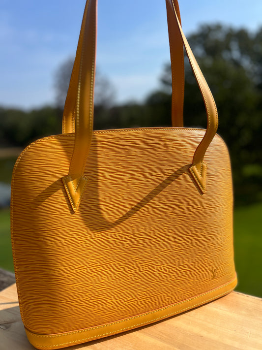 LOUIS VUITTON Epi Leather Saint Jacques Shoulder Bag – Yellow (Citrus)