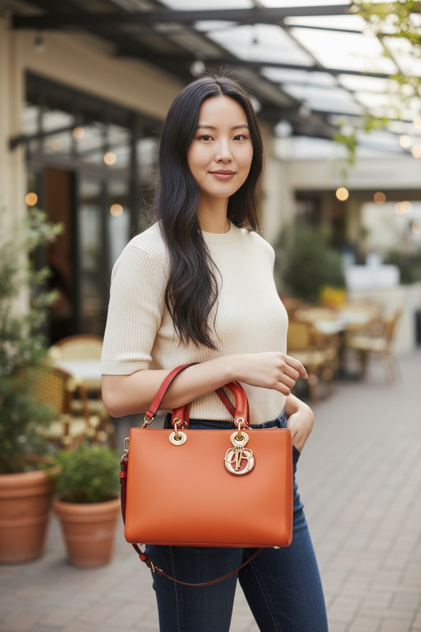 Christian Dior Diorissimo Tricolor tote bag,