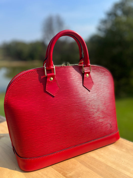LOUIS VUITTON Alma PM – Red Epi Leather