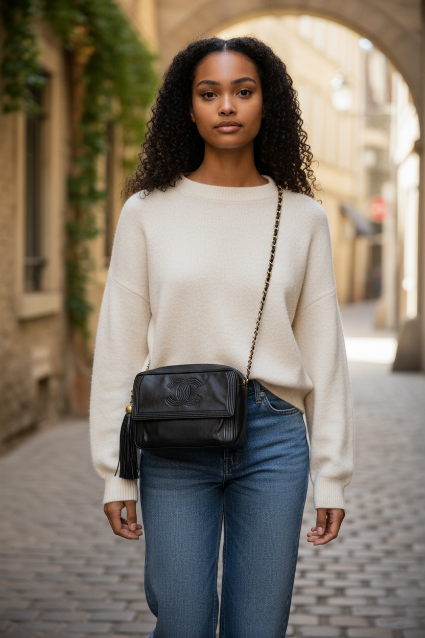 Chanel Coco Mark Tassel Camera bag vintage