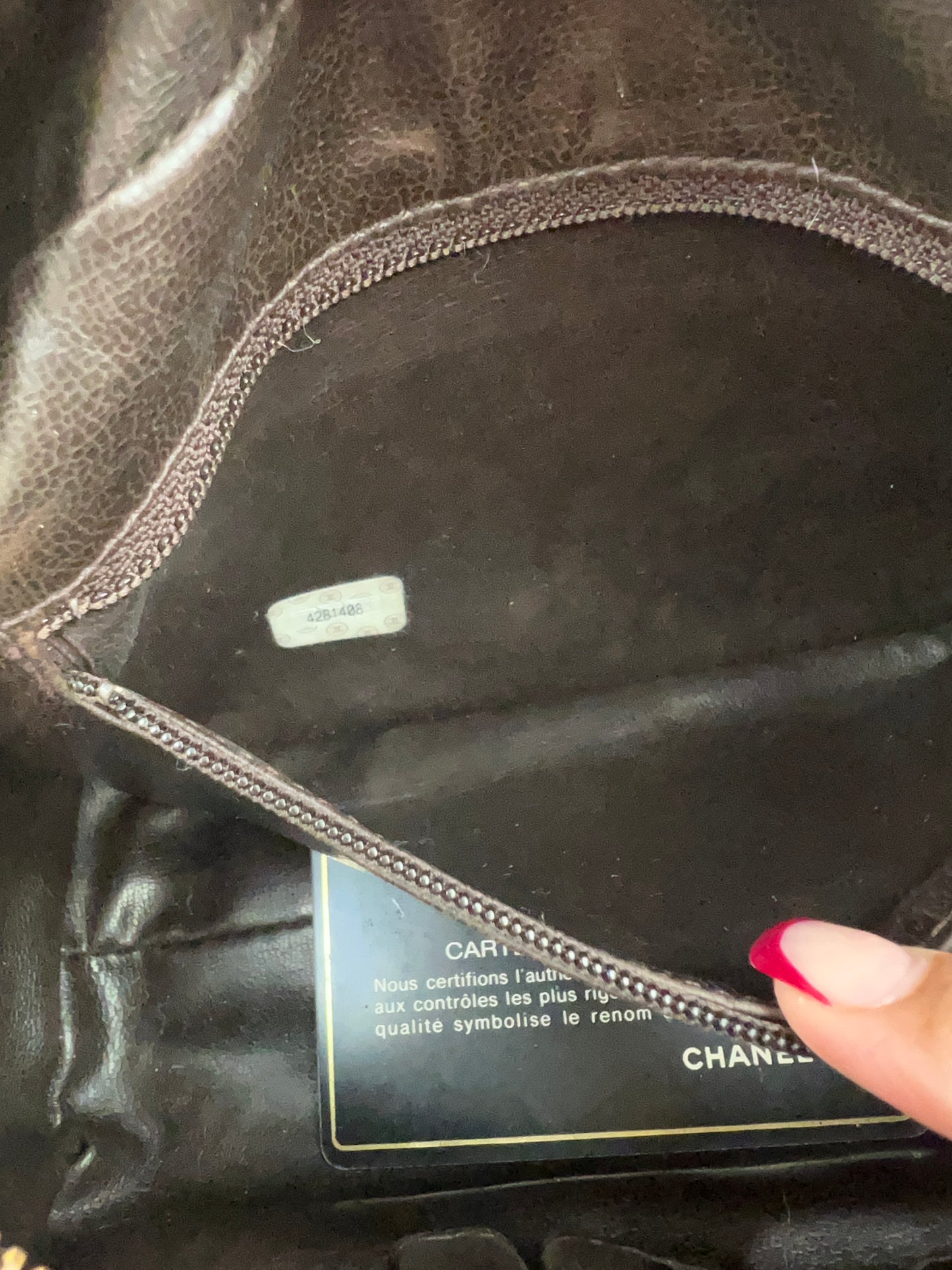 Chanel
Vintage Timeless Toiletry Pouch Caviar