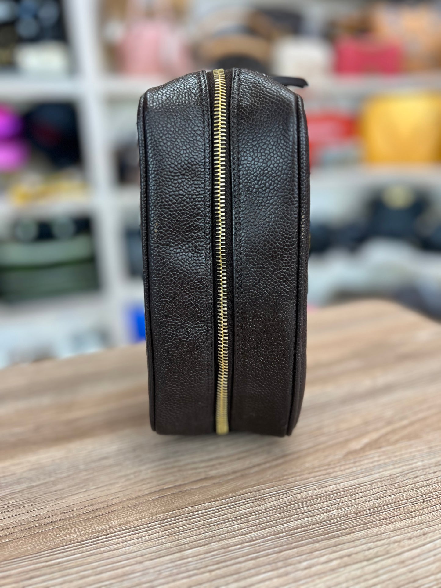 Chanel
Vintage Timeless Toiletry Pouch Caviar