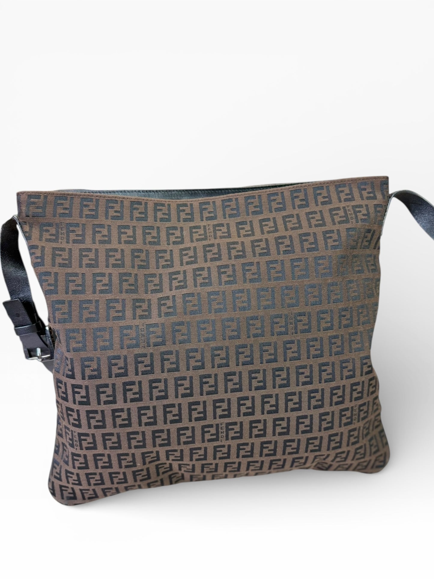 Fendi
FF Front Zip Flat Zucca Large Canvas Bag