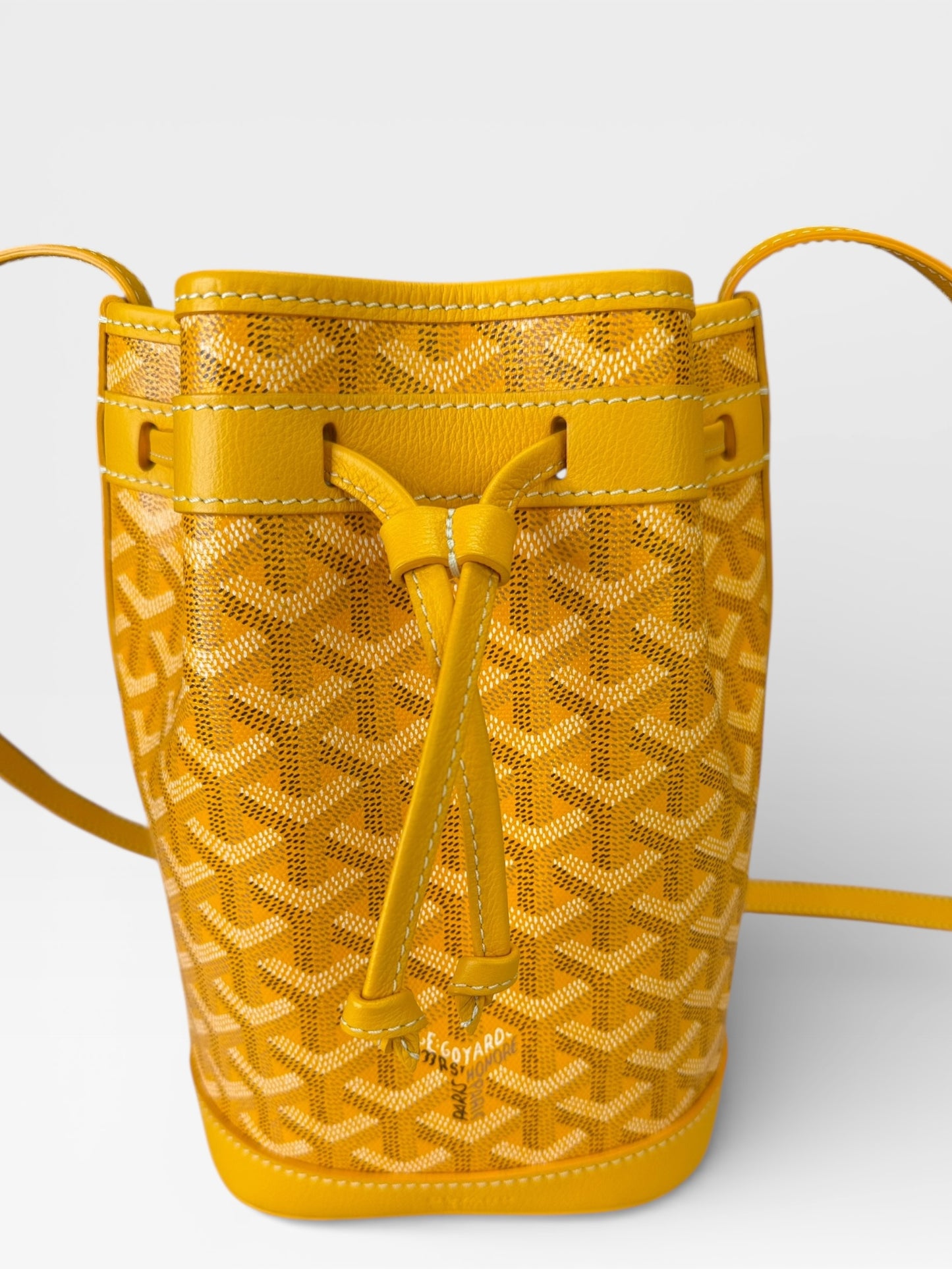 GOYARD
Goyardine Petit Flot Bucket Bag PM Yellow