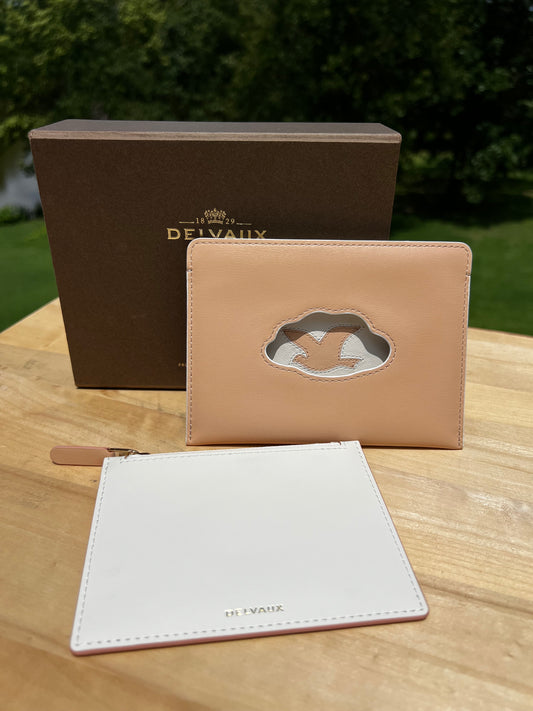 DELVAUX Beige Magritte Card Case