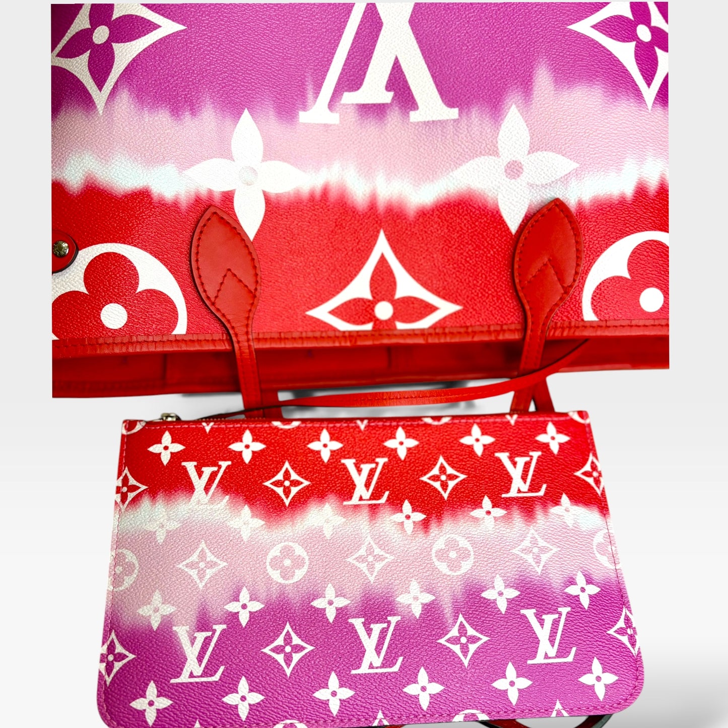 LOUIS VUITTON Monogram Escale Neverfull MM w/ pouch