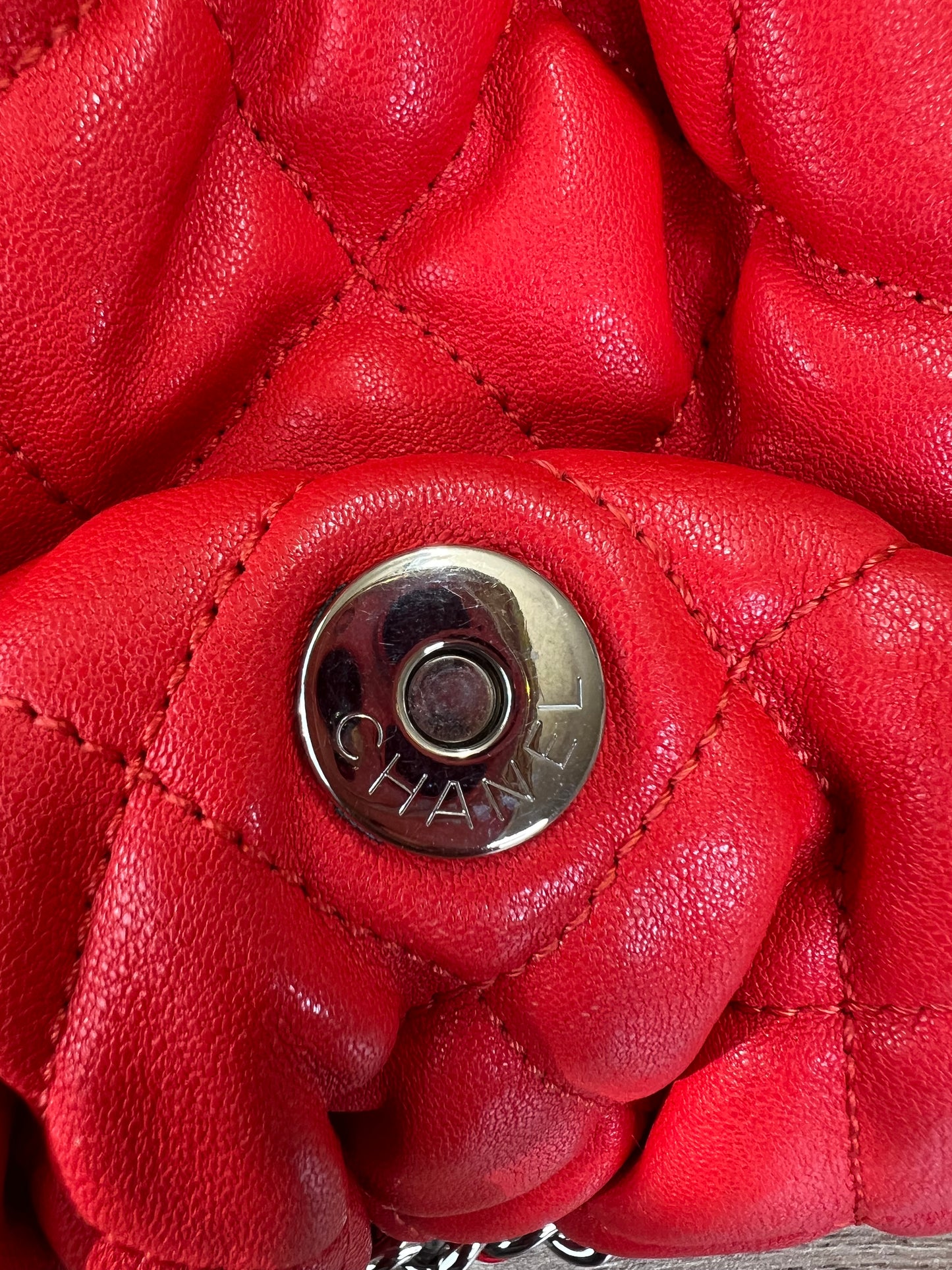 CHANEL Chain Around Flap Bag Quilted Leather Medium