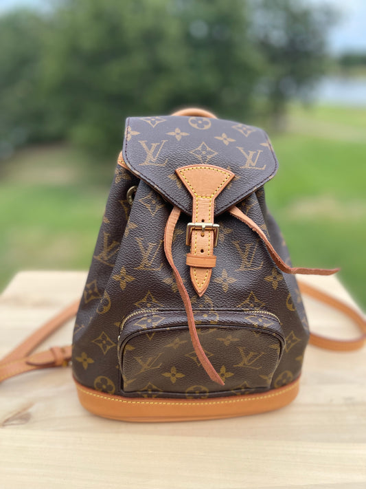 LOUIS VUITTON 
Monogram Mini Montsouris Backpack