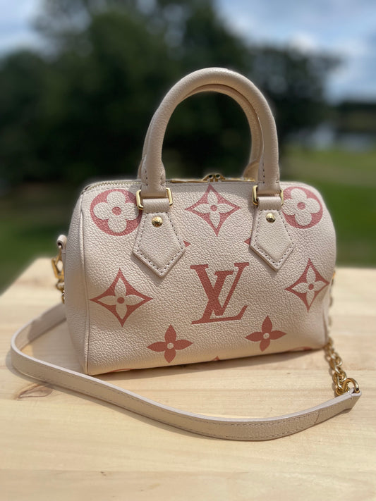 LOUIS VUITTON Speedy Bandoulière 20 Latte/Chamallow