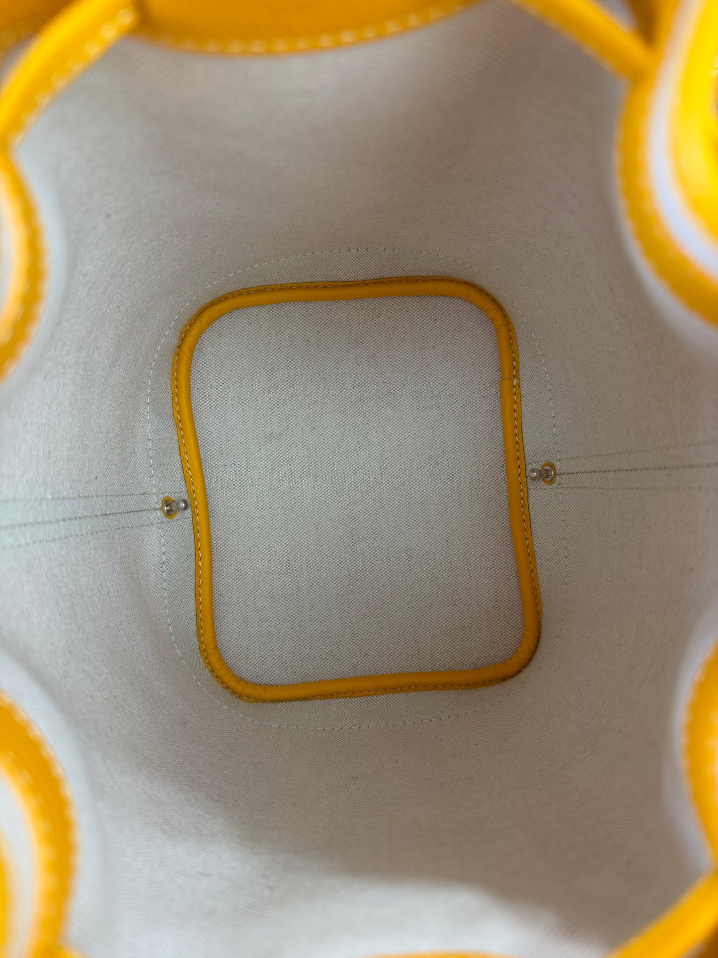 GOYARD
Goyardine Petit Flot Bucket Bag PM Yellow