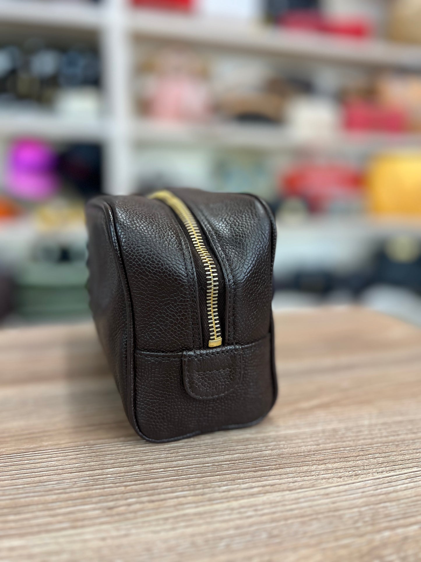 Chanel
Vintage Timeless Toiletry Pouch Caviar