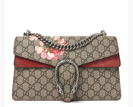 GUCCI
GG Supreme Monogram Blooms Small Dionysus Shoulder Bag