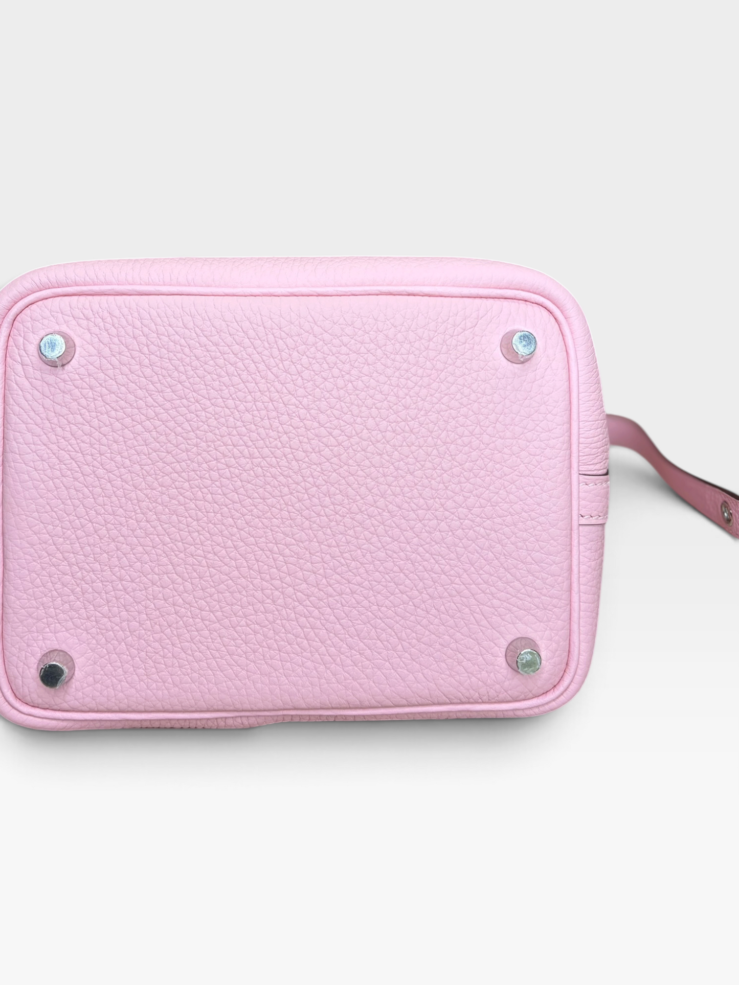 HERMES Taurillon Clemence Picotin Lock 18 PM Rose Sakura