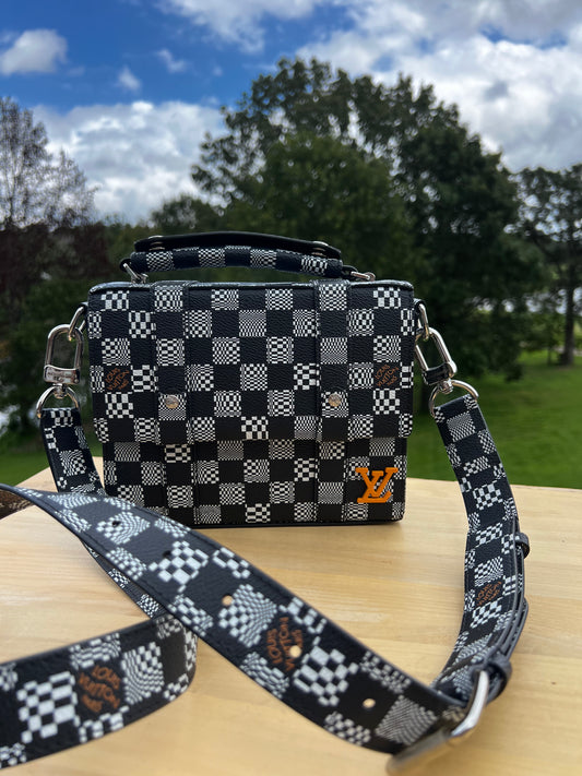 LOUIS VUITTON Soft Trunk Flap Bag – Black Damier Distorted Canvas